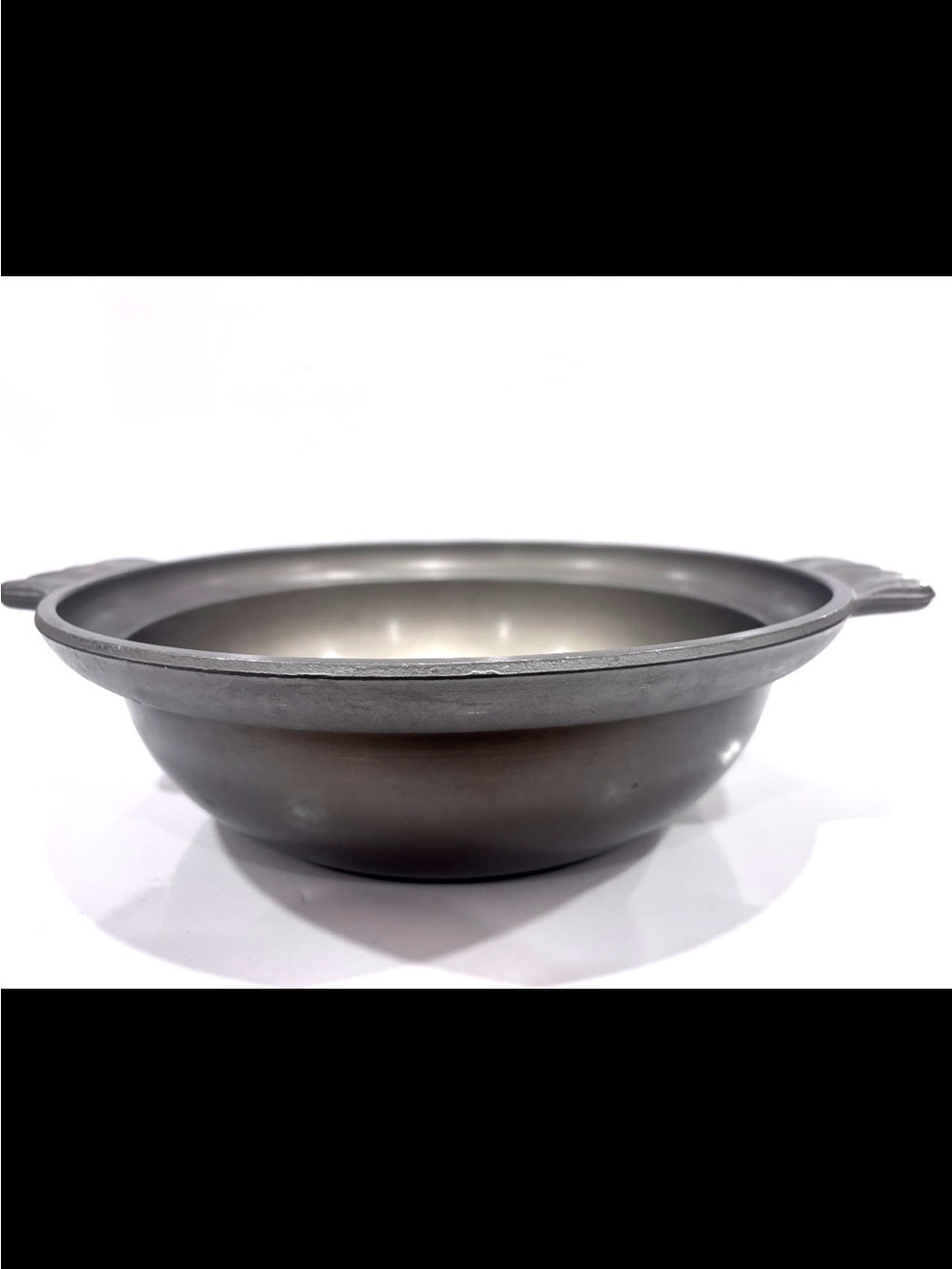 Vintage Japanese Cast Aluminum Nabe Hot Pot Bowl – Made in Japan – 30 cm